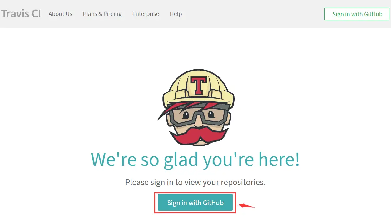 travis-ci sign in